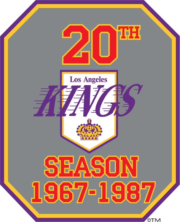 Los Angeles Kings 1987 Anniversary Logo t shirts DIY iron ons